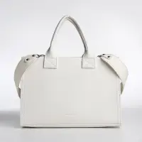 Сумка женская тоут TEXTURA на молнии, 33&times;9&times;23 см, белая