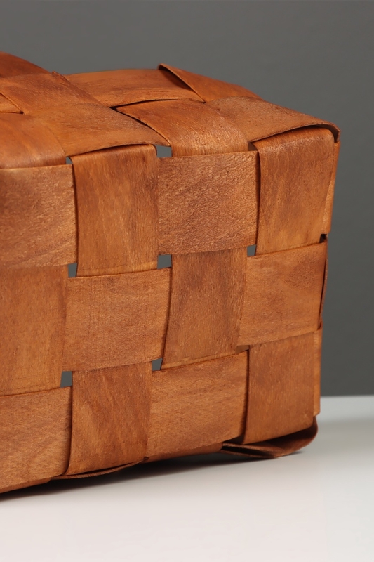 Корзина плетёная, 23×16×8 см, ручка h=12 см, ива, натуральный цвет