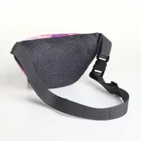 Сумка поясная детская для девочки на молнии, розовая