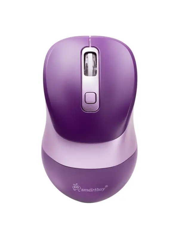 Мышь беспроводная Smartbuy X57 Dual, BT+USB с зарядкой, 4 кнопки, 2000 dpi, 300 мАч, фиолетовая