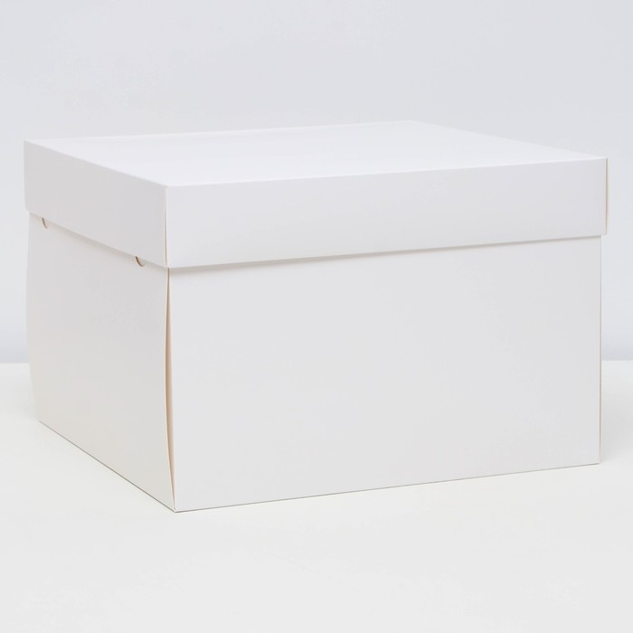Коробка подарочная складная, упаковка, крышка-дно, белая, 30 х 30 х 20 см Коробка подарочная складная, упаковка, крышка-дно, белая, 30 х 30 х 20 см