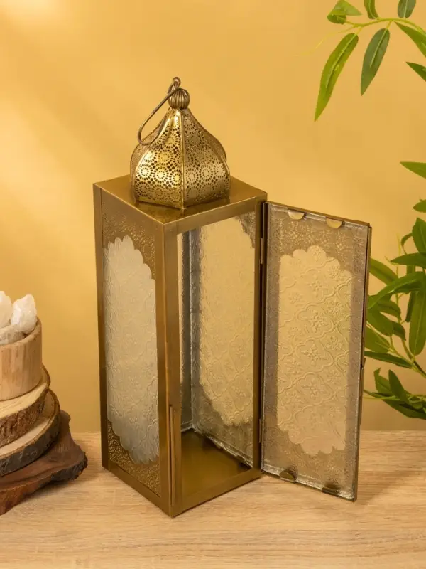 Подсвечник фонарь &laquo;Сокровищница&raquo;, 11&times;12&times;39 см, железо