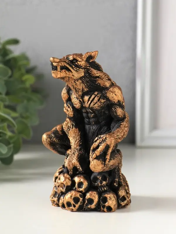 Фигурка гипс &laquo;Оборотень&raquo;, 13&times;7 см, коричневая