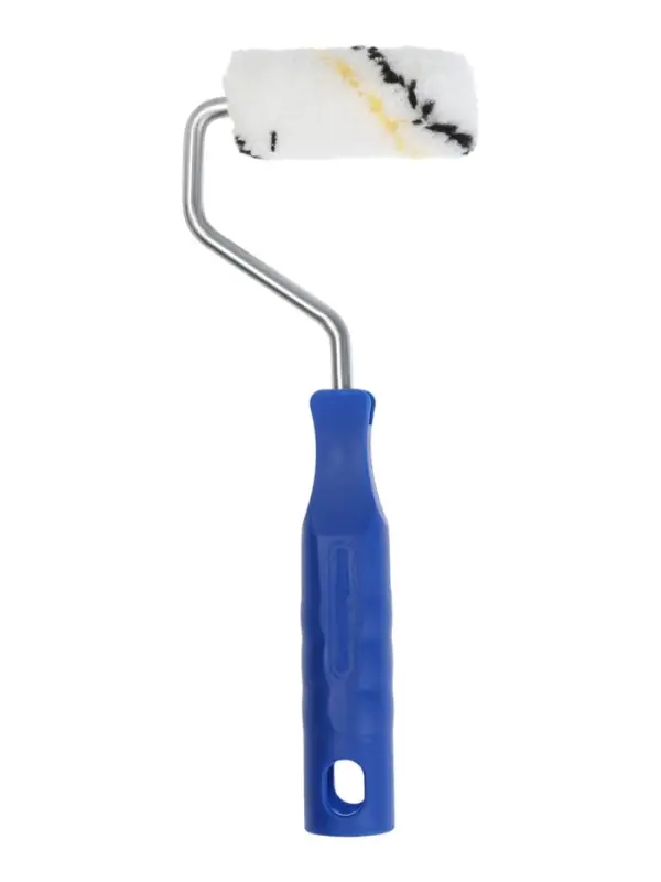 Мини-валик ТУНДРА, микрофибра, 60 мм, рукоятка d=6 мм, d=15 мм, ворс 9 мм