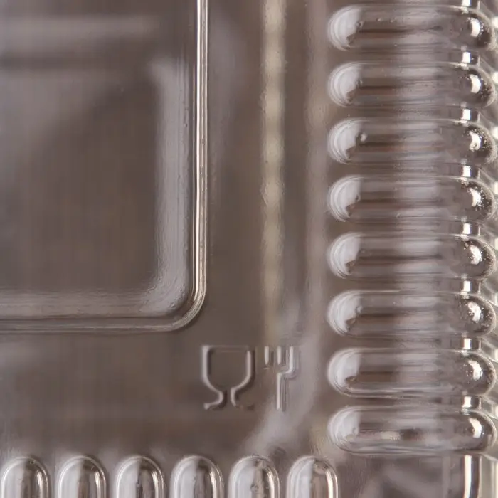 Контейнер одноразовый с неразъёмной крышкой ПР-К-29, пластик, 500 мл, 24.8×15.2×9.2 см, прозрачный