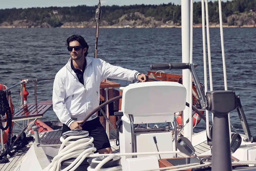 Ветровка унисекс Garland, голубая, размер S