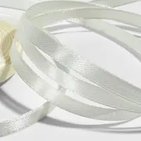 Лента атласная, 6 мм, 23&plusmn;1 м, нежно-бежевая №02