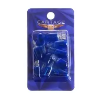 Галогенная лампа для авто Cartage BLUE, T10, W5W, 12 В, 5 Вт, набор 10 шт.