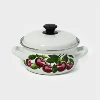 Кастр.сфер. 2л (белая)Вишневый сад Кастр.сфер. 2л (белая)Вишневый сад