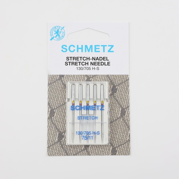 Иглы для бытовых швейных машин, для стрейч-ткани, №75, 5 шт Иглы для бытовых швейных машин, для стрейч-ткани, №75, 5 шт