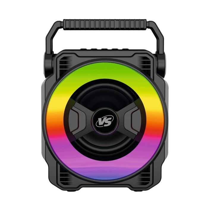 Портативная колонка VS08 LED, 5Вт, 1200мАч, FM, MP3, USB, microSD, TWS черная Портативная колонка VS08 LED, 5Вт, 1200мАч, FM, MP3, USB, microSD, TWS черная