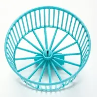 Клетка для грызунов &laquo;Пижон&raquo;, 38&times;27&times;27 см, складная, домик, миска, колесо, бирюзовая