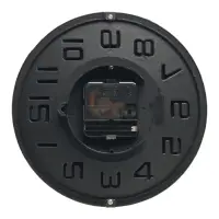 Часы настенные &laquo;Лесли&raquo;, d=20 см, дискретный ход, чёрные