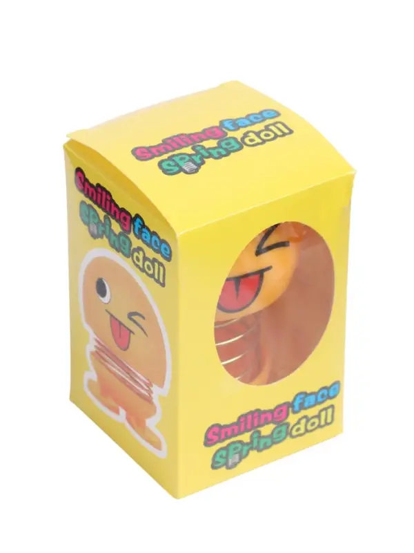 Игрушка на панель автомобиля &laquo;Смайл на пружинке подмигивающий&raquo; желтый