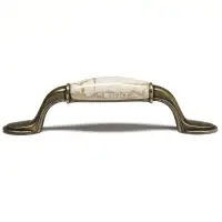 Ручка-скоба ART ТУНДРА Ceramics 007, 96 мм, керамическая, бронза
