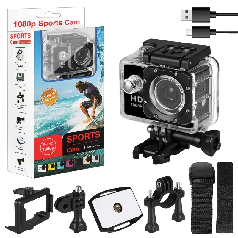 Экшен камера D600 черная (40шт/кор) Экшен камера D600 черная (40шт/кор)