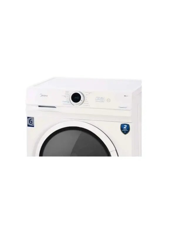 Стиральная машина Midea MF100W60/W, класс А, 1000 об/мин, 6 кг, 15 программ, белая