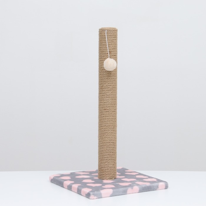 Когтеточка  Когтеточка "Столбик" на подставке,  54 х 31 см, джут,  микс цветов