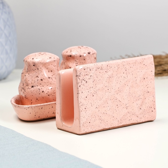 Набор для специй Набор для специй "Оригами плюс" 4 предмета, фламинго