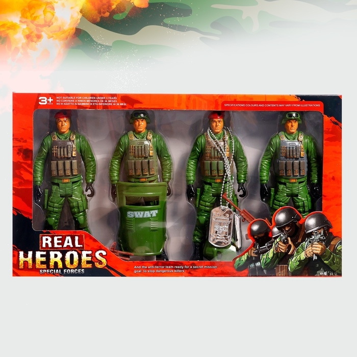 Набор солдатиков «Группа Альфа», 4 штуки Набор солдатиков «Группа Альфа», 4 штуки