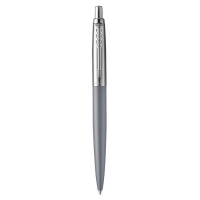 Ручка шариковая Parker Jotter XL K69 Matte Grey CT M, корпус из нержавеющей стали, синие чернила