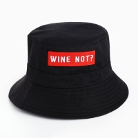 Панама Wine not, цвет чёрный