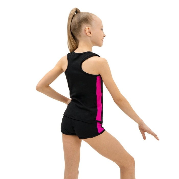 Шорты для гимнастики и танцев Grace Dance, р. 30, цвет чёрный Шорты для гимнастики и танцев Grace Dance, р. 30, цвет чёрный