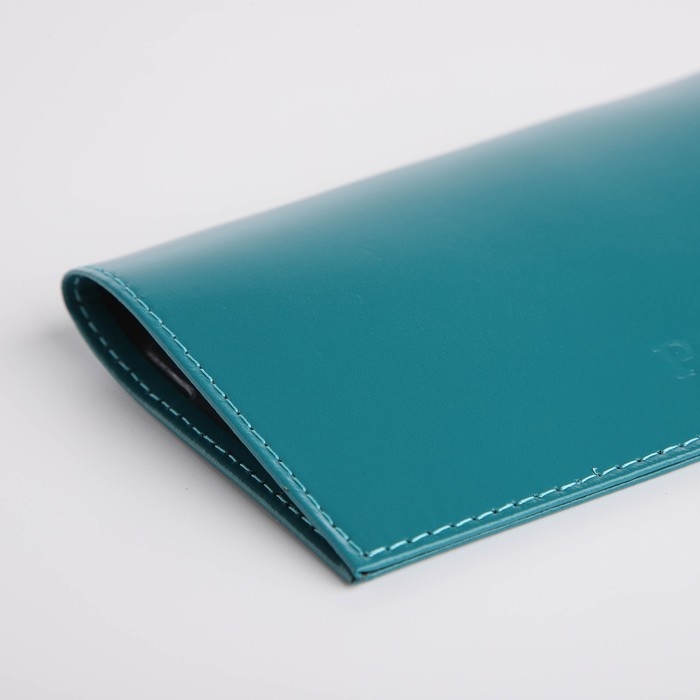 Обложка для паспорта, цвет бирюзовый Обложка для паспорта, цвет бирюзовый