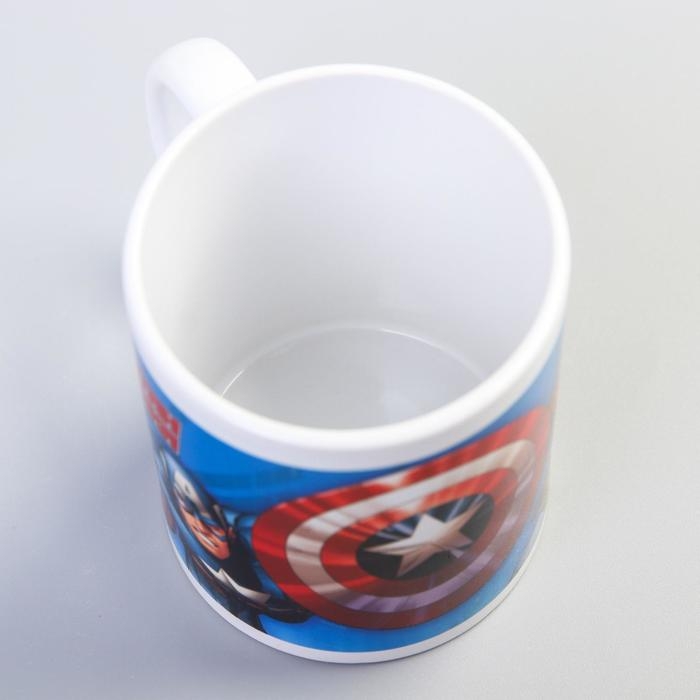Кружка керамичская детская, 350 мл «Капитан Америка», Мстители