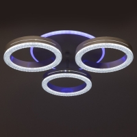 Светильник с ПДУ 74651/3+1 LED 75Вт диммер 3000-6000К белый 45х45х9 см BayerLux