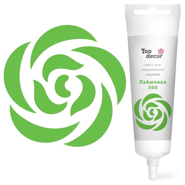 Пищевой краситель Top Decor гелевый «Лаймовый», 100 г Пищевой краситель Top Decor гелевый «Лаймовый», 100 г