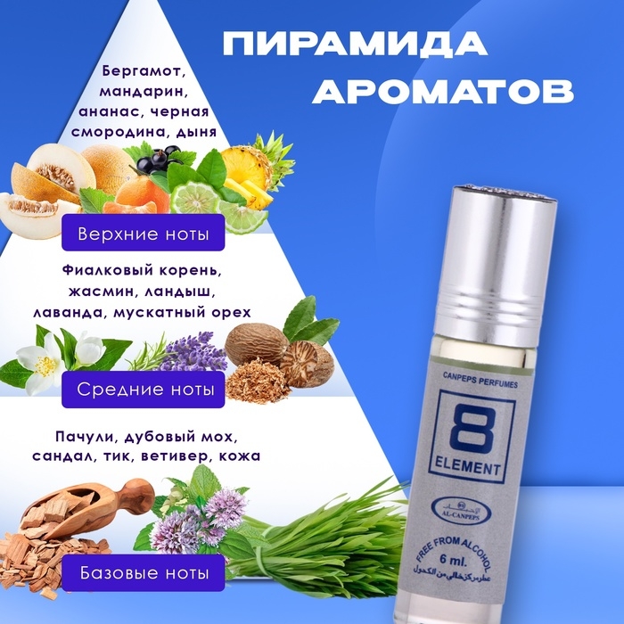 Духи масляные мужские Element, 6 мл Духи масляные мужские Element, 6 мл