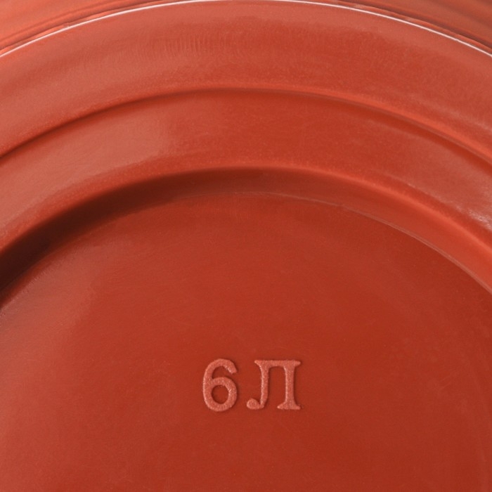 Горшок с поддоном «Байкал», 6 л, цвет терракотовый Горшок с поддоном «Байкал», 6 л, цвет терракотовый