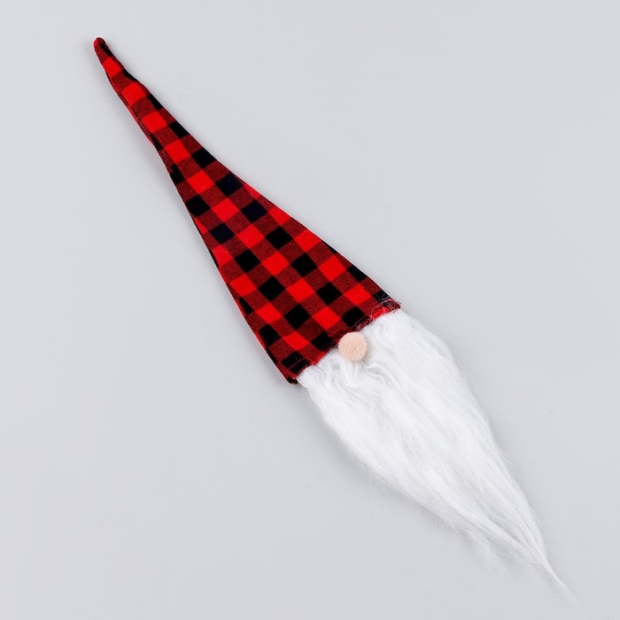 Новый год! Одежда на бутылку «Гном», в клетку, 45 см Новый год! Одежда на бутылку «Гном», в клетку, 45 см