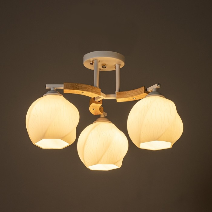 Люстра Люстра "Антер" 3хЕ27 40Вт белый 48х48х27 см BayerLux