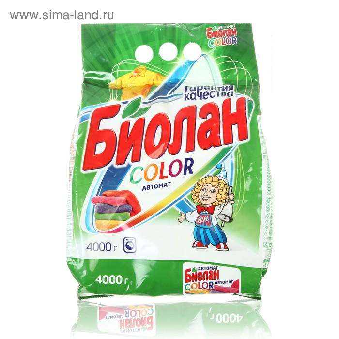 Стиральный порошок  Стиральный порошок "Биолан" Color, автомат, 4 кг