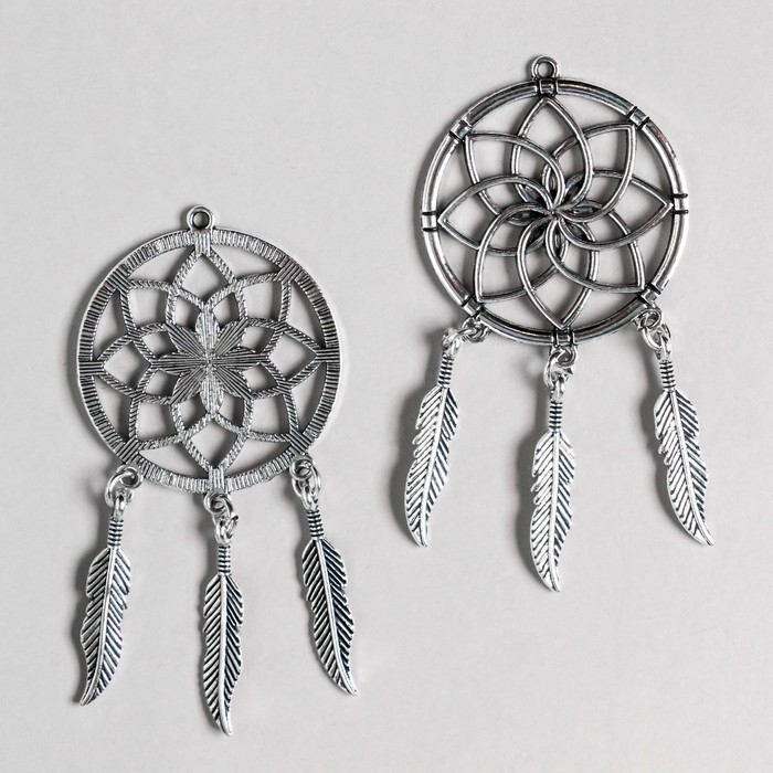 Декор металл для творчества Декор металл для творчества "Ловец снов" (А41152) 7х3,5 см