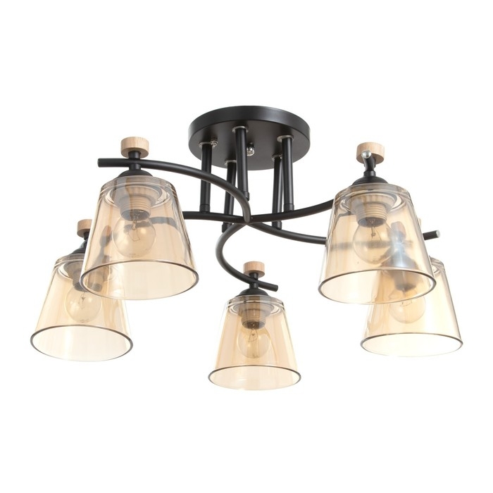 Люстра Люстра "Алатея" 5хЕ27 40Вт чёрный 58х58х27 см BayerLux