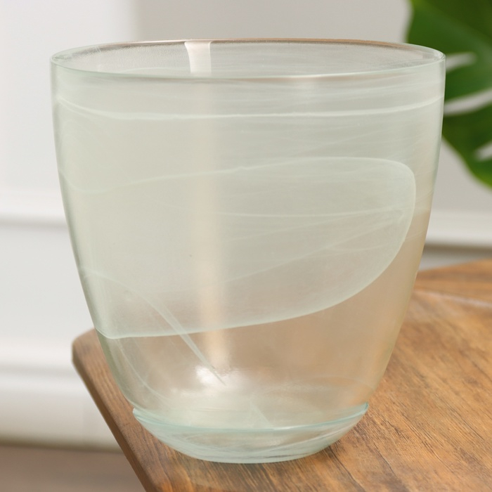 Горшок цветочный с поддоном №5 алебастр белый 3 л Горшок цветочный с поддоном №5 алебастр белый 3 л