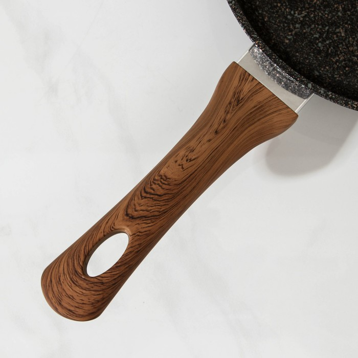 Сковорода Granit Ultra original, d=22 см, пластиковая ручка, антипригарное покрытие, цвет тёмно-коричневый Сковорода Granit Ultra original, d=22 см, пластиковая ручка, антипригарное покрытие, цвет тёмно-коричневый