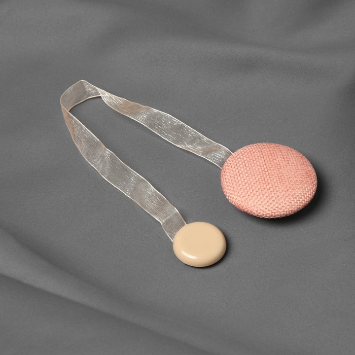 Подхват для штор «Круг», d = 5 см, цвет персиковый Подхват для штор «Круг», d = 5 см, цвет персиковый