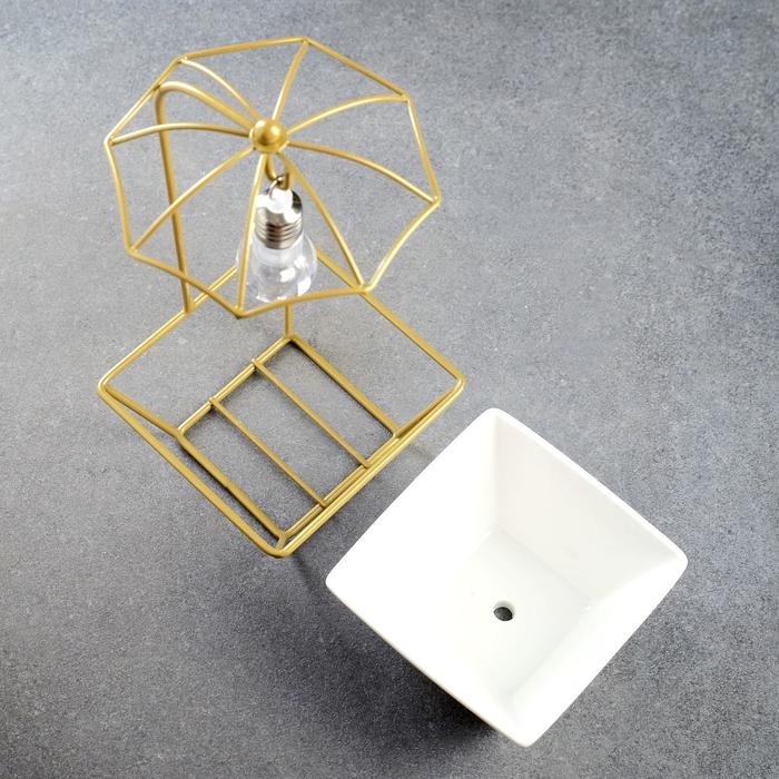 Горшок на подставке с освещением, 22х10х10см 3/LR41 Горшок на подставке с освещением, 22х10х10см 3/LR41