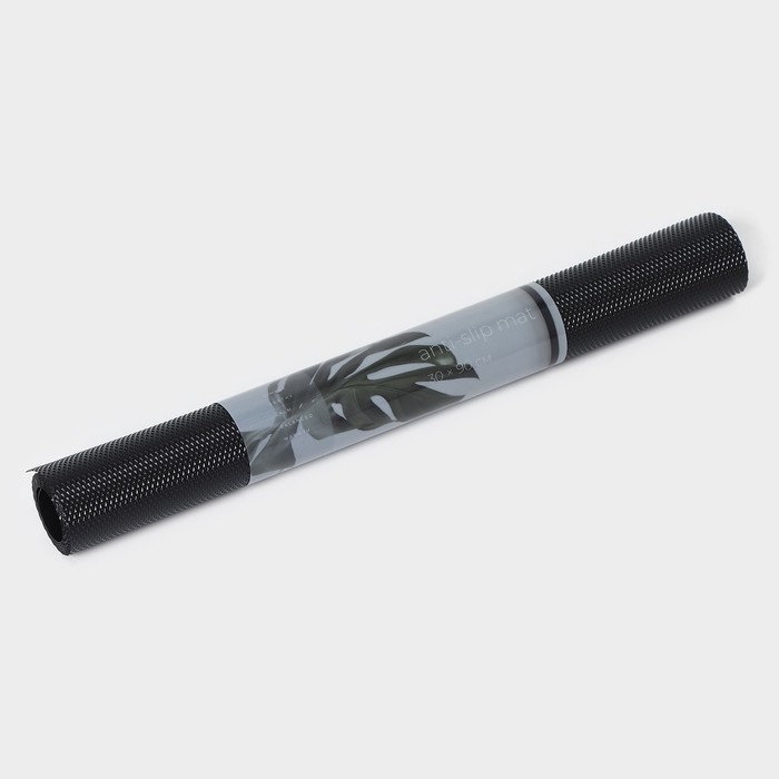 Коврик противоскользящий LaDо́m Elegiam, 30×90 см, цвет чёрный Коврик противоскользящий LaDо́m Elegiam, 30×90 см, цвет чёрный