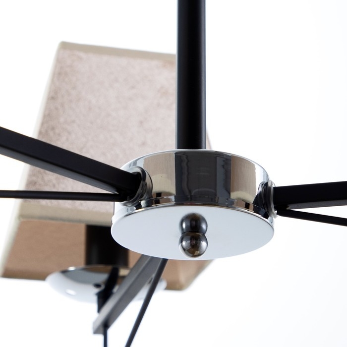 Люстра Люстра "Жозефина" 3хЕ14 40Вт чёрно-хромовый 58х58х34 см BayerLux