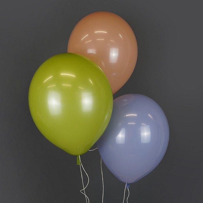 Шар латексный 12 Шар латексный 12", пастель, ретро, 100 шт., голубая дымка