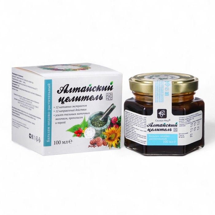 Бальзам «Алтайский целитель» медово растительный, 100 мл Бальзам «Алтайский целитель» медово растительный, 100 мл