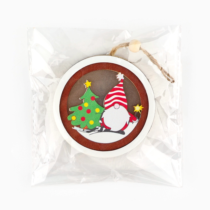 Ёлочная игрушка «Новогодняя», на Новый год, d=7,5 см Ёлочная игрушка «Новогодняя», на Новый год, d=7,5 см