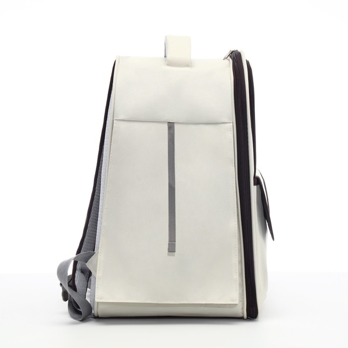 Рюкзак-переноска для кошек и собак, 30 х 40 х 25 см, белый/чёрный Рюкзак-переноска для кошек и собак, 30 х 40 х 25 см, белый/чёрный