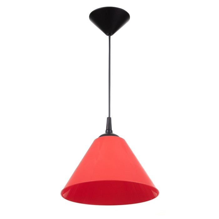Подвес Подвес "Конус" 1х15Вт Е27 МОДЕЛЬ: BR 00270 черный/красный 25х25х15см