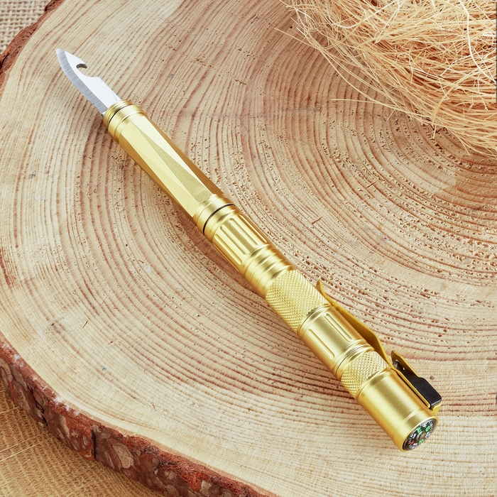 Ручка-стеклобой со свистком и ножом 16см